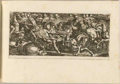 Cavalry Attack with Soldiers Fleeing by Antonio Tempesta