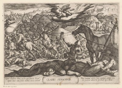 The angel of death overcomes the army of Sennacherib by Antonio Tempesta
