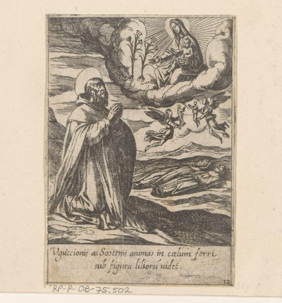 Saint Philip Prays for the Souls of Two Brothers (The Life of Philip Benitius) by Antonio Tempesta