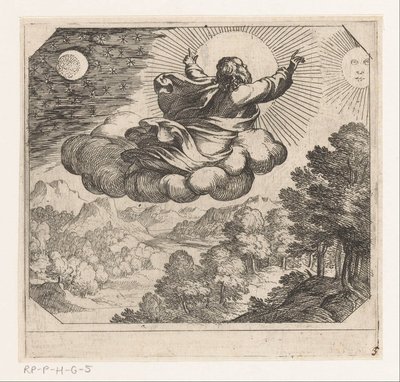 God Creates the Sun, the Moon, and the Stars (The Creation) by Antonio Tempesta