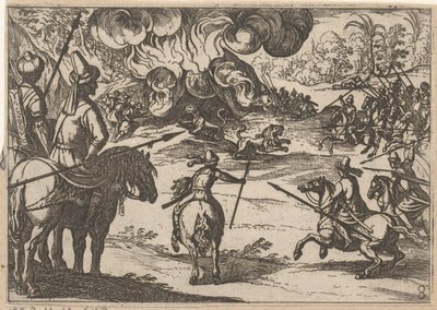 Lion Hunt (series title: Hunting Scenes, Part 3) by Antonio Tempesta