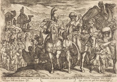Lot and His Family Recalled Home by Abraham by Antonio Tempesta