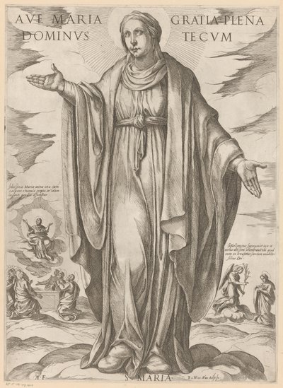 Mary (Christ, Mary, and the Apostles) by Antonio Tempesta