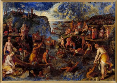 Pearl Fishing by Americans by Antonio Tempesta