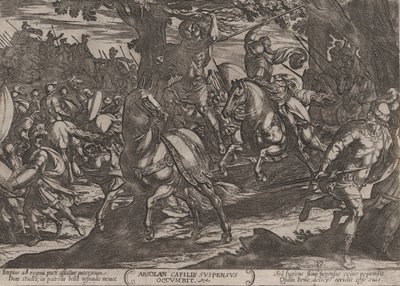 Plate 19: Jacob Killing Absalom, from The Battles of the Old Testament by Antonio Tempesta