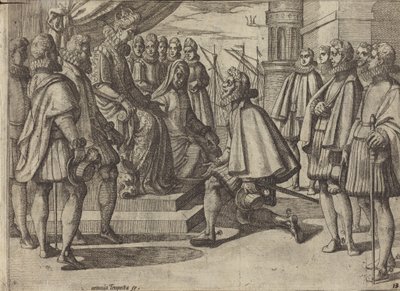 Spanish Duke Before Margaret of Austria by Antonio Tempesta