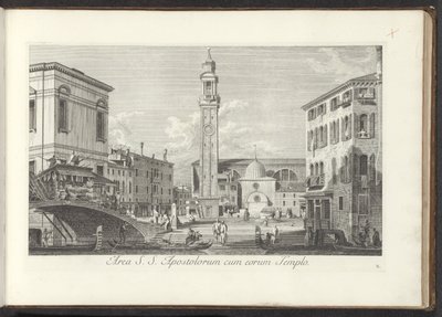 View of Campo dei Santi Apostoli in Venice (Views of Buildings and Squares in Venice series) by Antonio Visentini