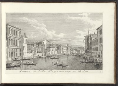 View of the Grand Canal and Palazzo Flangini in Venice by Antonio Visentini
