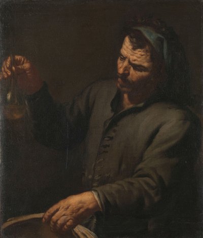 Man with Urine Bottle in his Hand, c.1650 by Antonio Zanchi