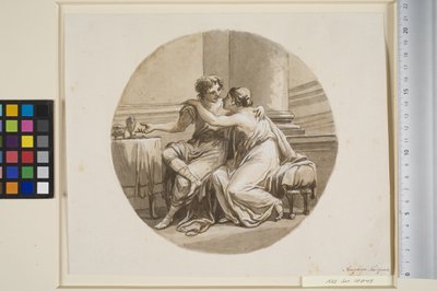 Two Lovers in an Interior by Antonio Zucchi