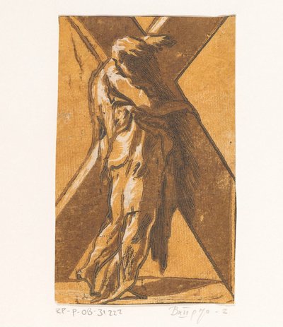 Saint Andrew Christ and the Twelve Apostles (series title) by Antonio da Trento (attributed to)