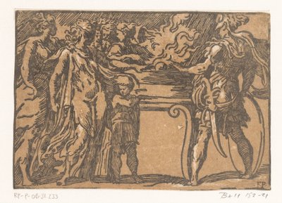 Mucius Scaevola Puts His Hand in the Fire by Antonio da Trento