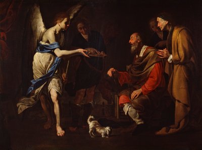 The curing of Tobias by Antonio de Bellis