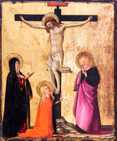 The Crucifixion with the Virgin Mary, Saint John and Saint Mary Magdalene by Apollonio di Giovanni
