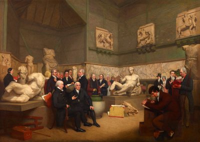 The Trustees in the Temporary Elgin Room, 1819 by Archibald Archer