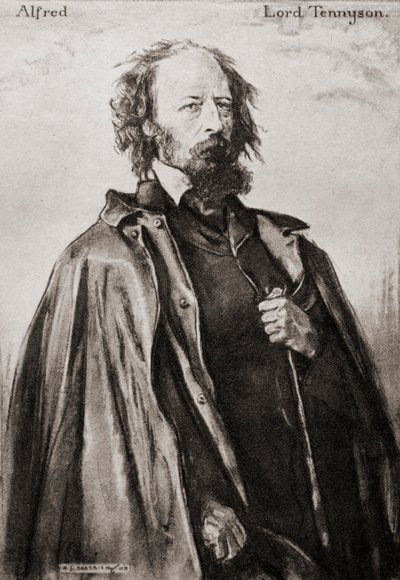 Alfred Tennyson by Archibald Standish Hartrick