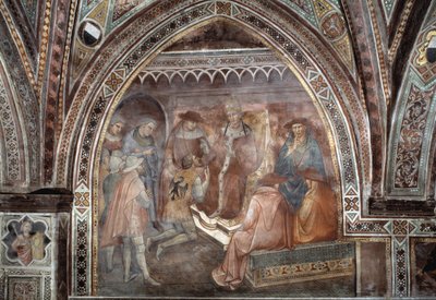 Pope Alexander III by Aretino Luca Spinello or Spinelli