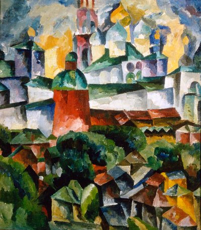 Landscape with the Trinity-Sergius-Monastery by Aristarkh Lentulov