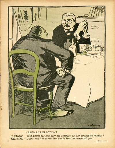 The Butter Plate, number 257, Satirical in Colors by Aristide Delannoy