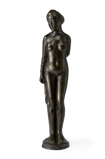 Standing Bather, with Drapery over Right Arm by Aristide Maillol