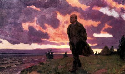 Lenin at Razliv by Arkadij Aleksandrovic Rylov