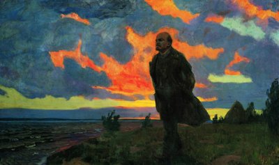 Lenin in Razliv by Arkadij Aleksandrovic Rylov