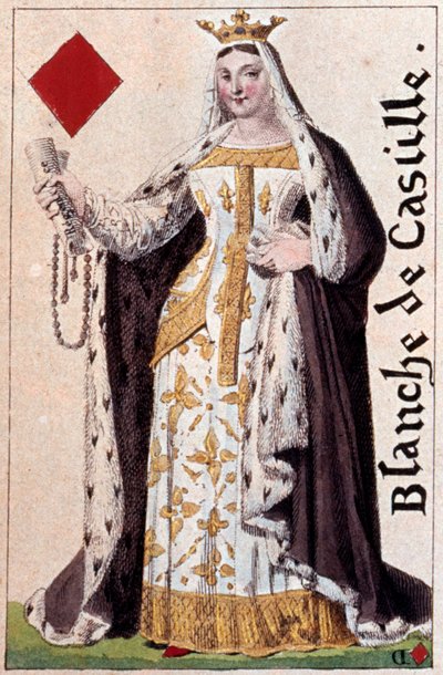 Representation of the White Queen of Castile (1188-1252) (detail) by Armand Gustave Houbigant