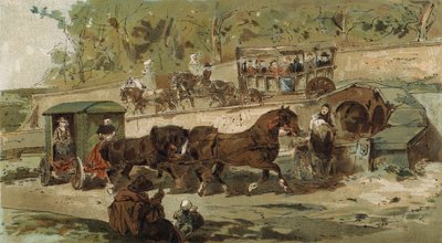 Antwerp Carriage and Patache, Spanish Netherlands by Armand Jean Heins