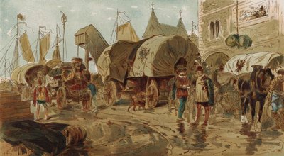 Wagons of the Hanseatic League, Spanish Netherlands by Armand Jean Heins