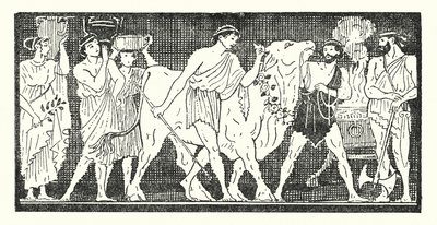 Nestor and His Companions Leading a Heifer to be Sacrificed by Armand Joseph Bonamy