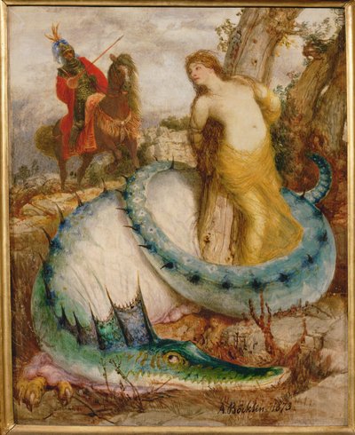 Angelica and the Dragon by Arnold Böcklin
