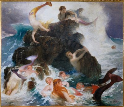 Playing Nayades by Arnold Böcklin