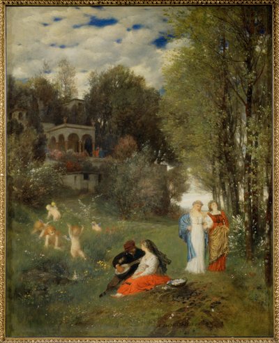 Ideal Spring-Landscape by Arnold Böcklin