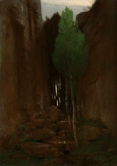 Spring in a Narrow Gorge by Arnold Böcklin