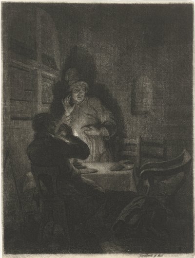 Supper at Emmaus by Arnold Houbraken