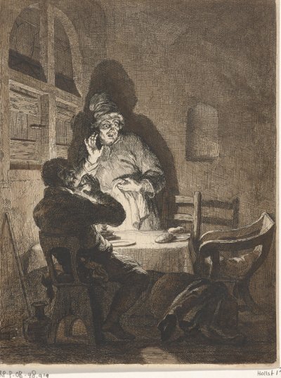 Supper at Emmaus by Arnold Houbraken