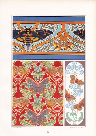 Decorative Butterfly Patterns with Death