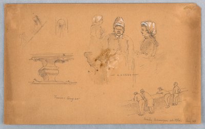 Architectural and Figure Sketches by Arnold William Brunner