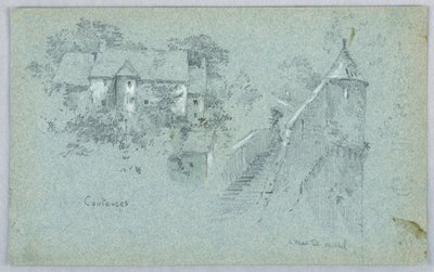 Coutance and Mont St. Michel by Arnold William Brunner
