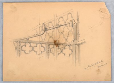 Study of a Hinge from Orvieto Cathedral by Arnold William Brunner