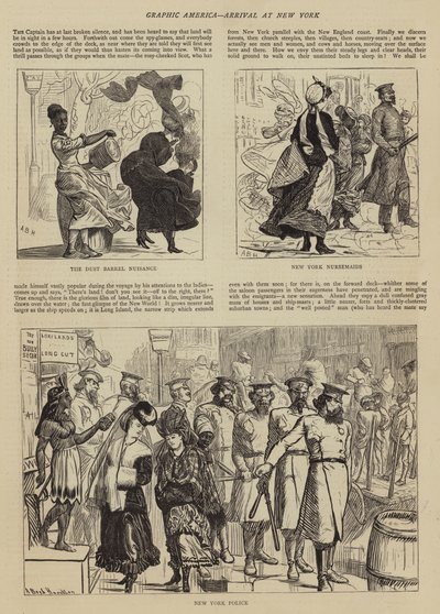 Graphic America, Arrival at New York by Arthur Boyd Houghton
