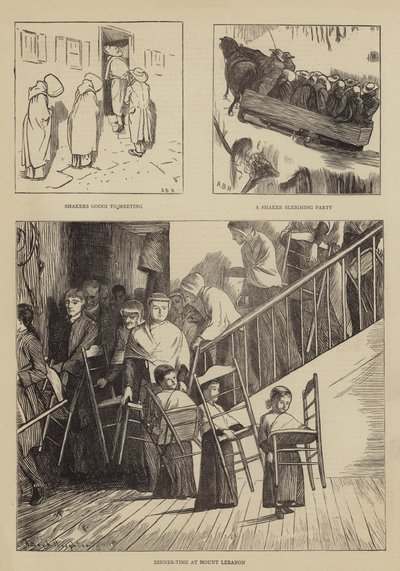 Graphic America, the Shakers by Arthur Boyd Houghton
