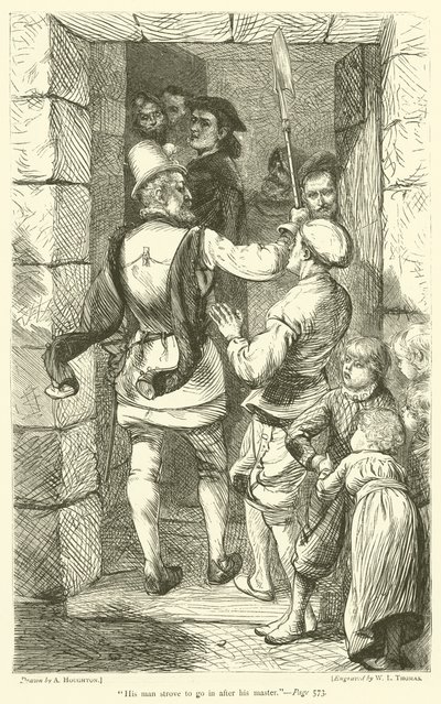 His man strove to go in after his master by Arthur Boyd Houghton