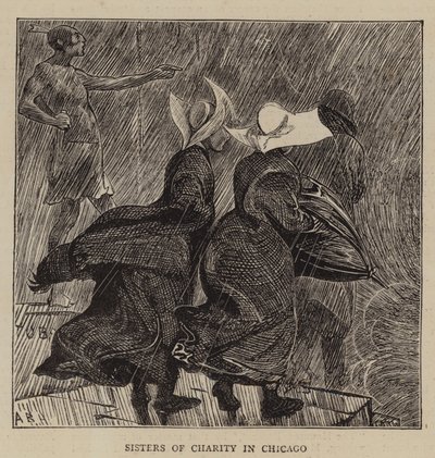 Sisters of Charity in Chicago by Arthur Boyd Houghton
