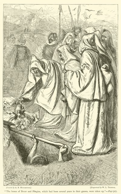 The bones of Bucer and Phagius, which had been several years in their graves, were taken up by Arthur Boyd Houghton