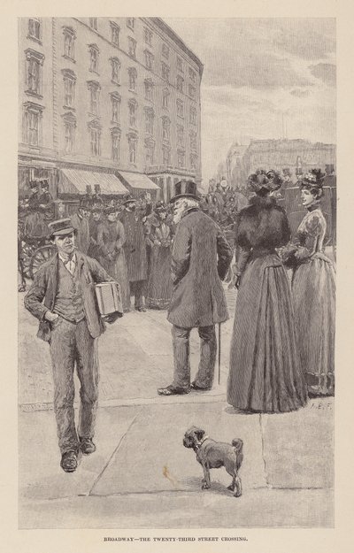 Broadway, The Twenty-Third Street crossing by Arthur Burdett Frost