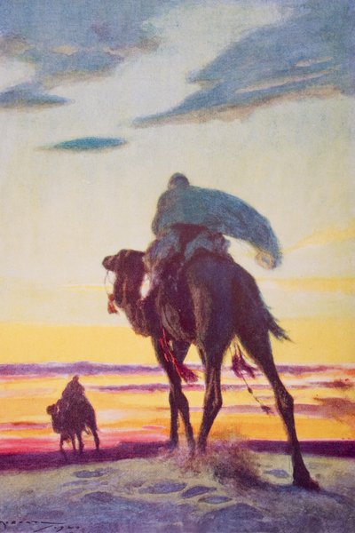 The Flight of Muhammad to Medina, illustration from 