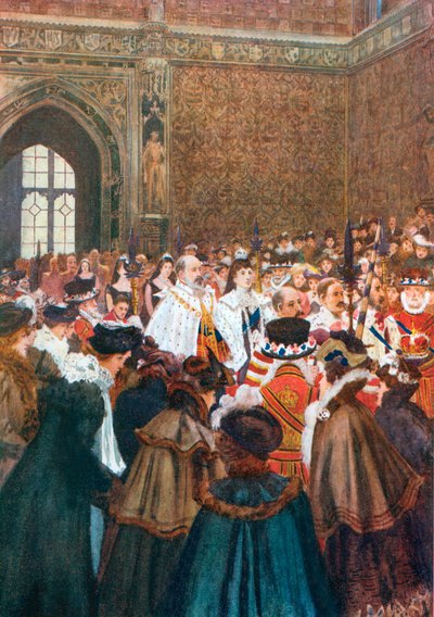 The Opening of Parliament by King Edward VII by Arthur David (after) McCormick