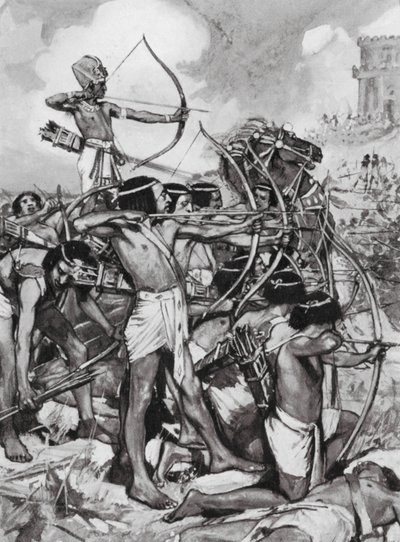 Thothmes III Attacking the Syrians, XVIIIth Dynasty by Arthur David (after) McCormick