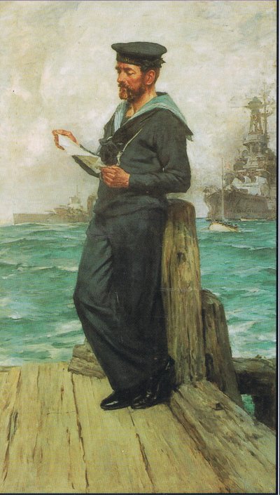 A letter from home, from magazine or book source unknown by Arthur David McCormick
